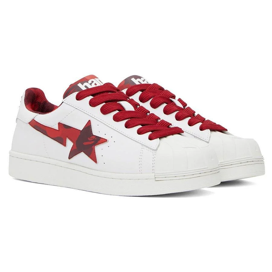 [A Bathing Ape] Skull Sta Sneaker in Red - Image 3