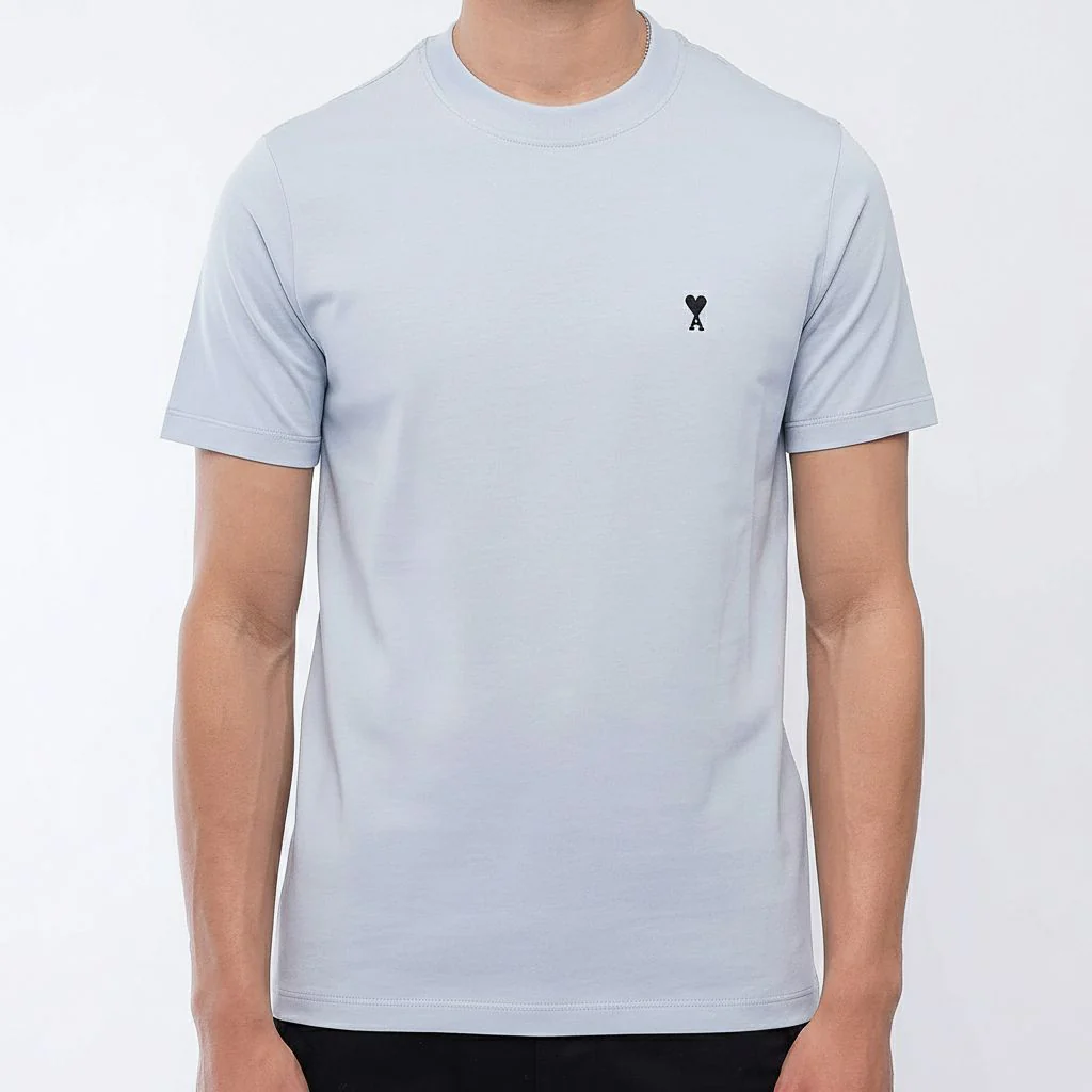 [Ami Paris] Black Heart Light Cotton Classic Fit T-Shirt - Image 5