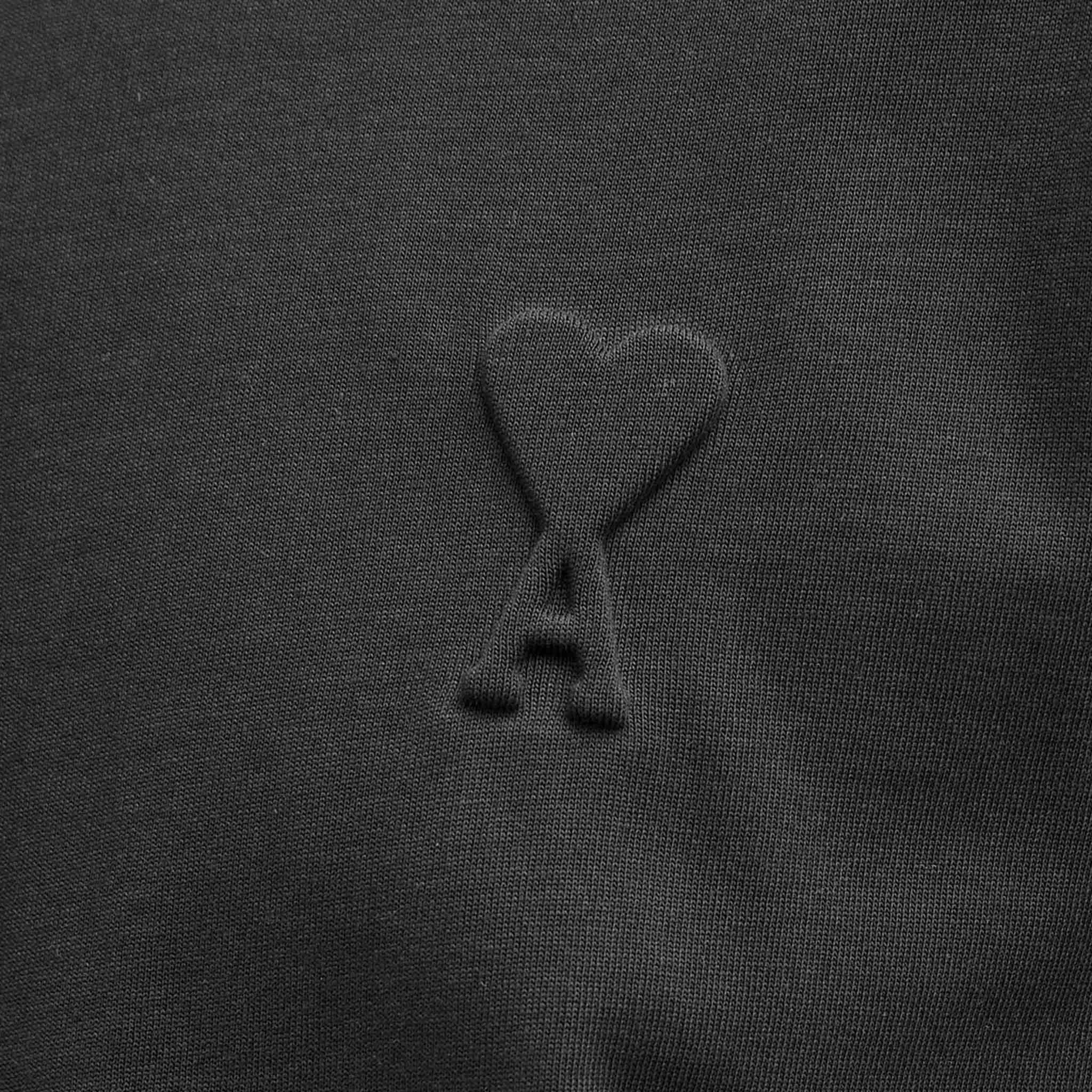 [Ami Paris] De Coeur Cotton T Shirt in Black Tonal - Image 3