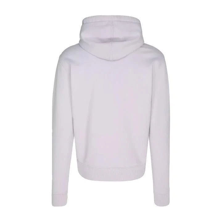 [Ami Paris] Loopback Cotton Hoodie in Lilac / White Heart - Image 2