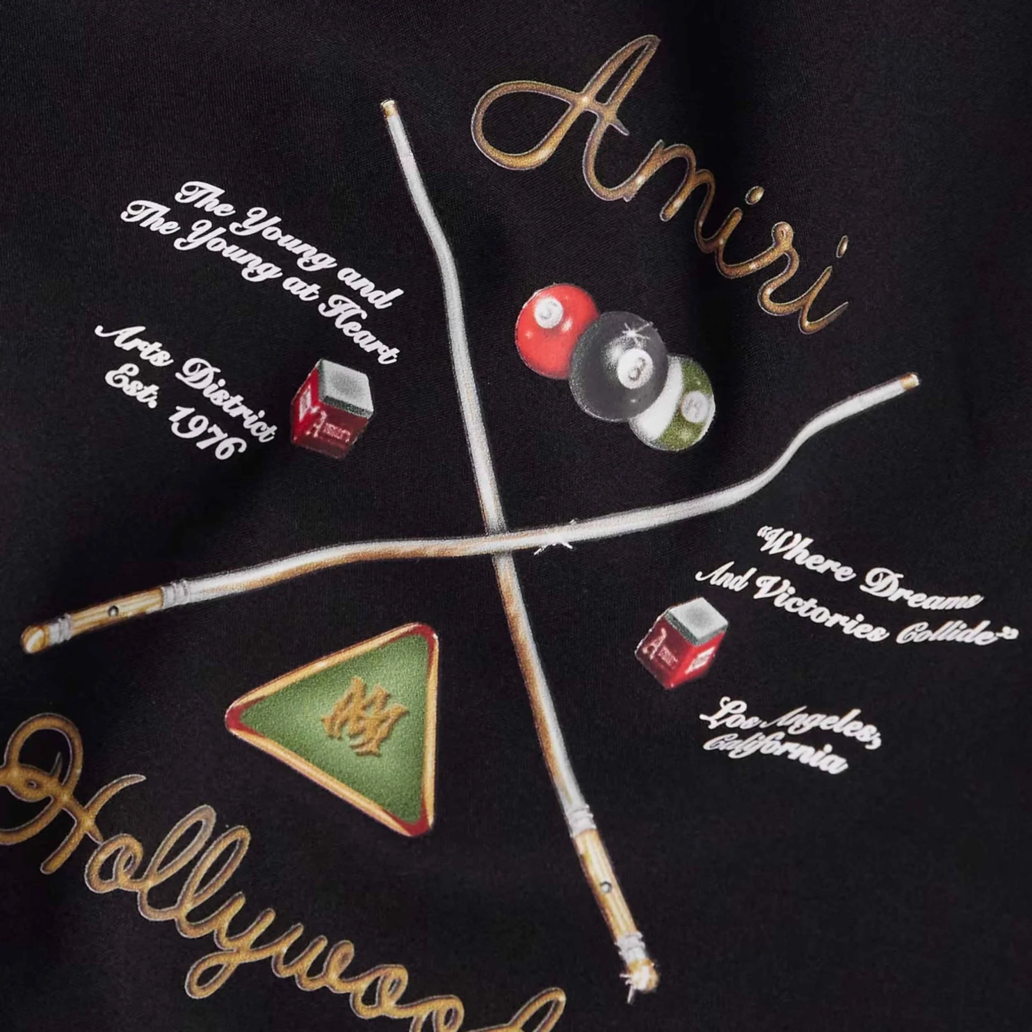 [Amiri] Pool Cue Swim Trunks in Black - Image 3