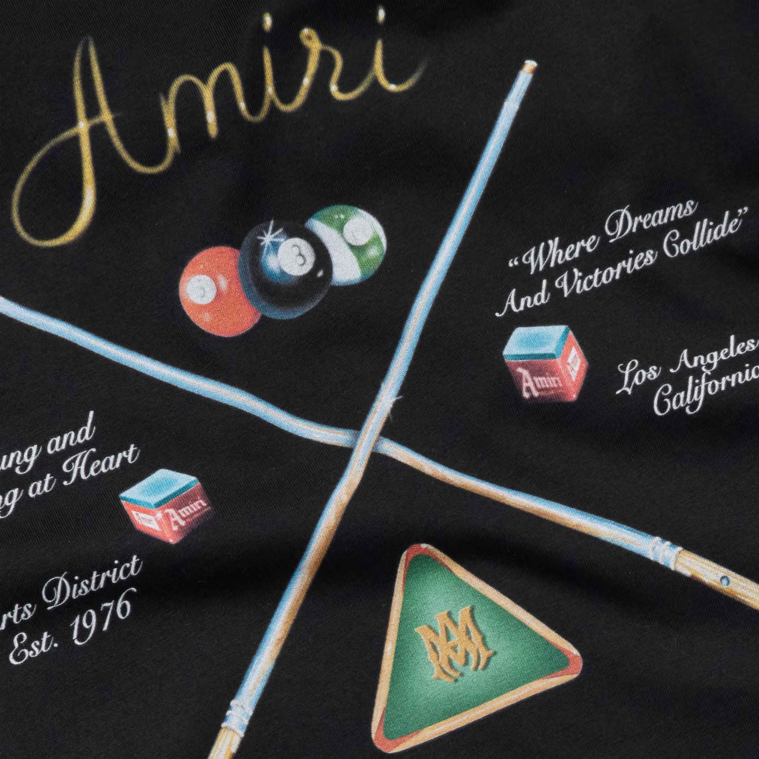[Amiri] Pool Cue T-Shirt in Black - Image 4