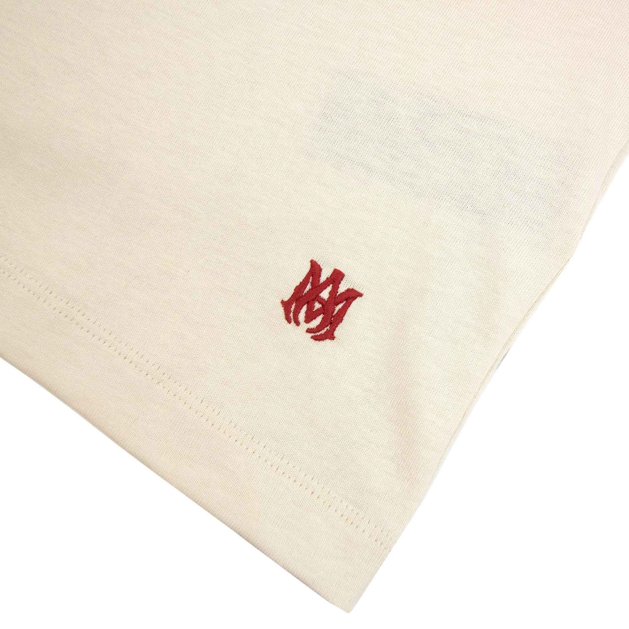 [Amiri] Staggered Logo T-Shirt in Birch - Image 4