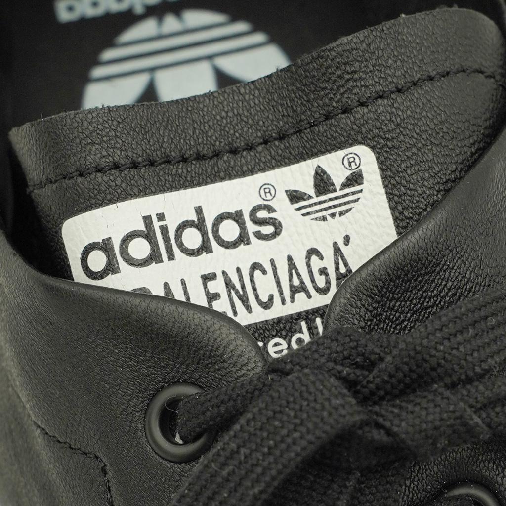 [Balenciaga] x Adidas Men's Originals Stan Smith Sneakers in Black - Image 4
