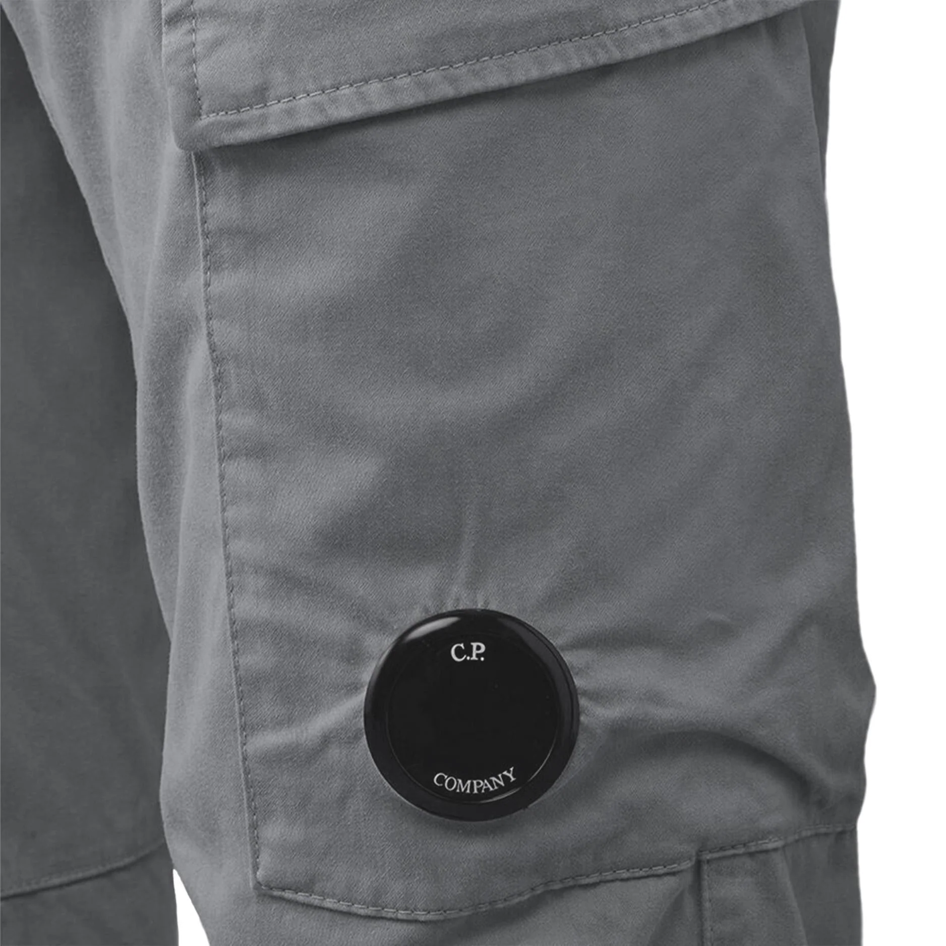 [C.P. Company] Stretch Sateen Cargo Pant In Gunmetal - Image 3