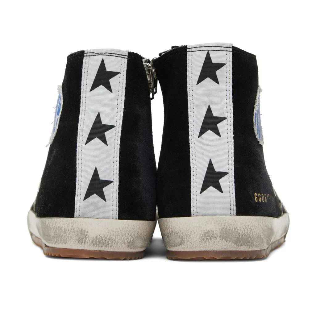 [[Golden Goose]] Francy Suede Hi Sneaker in Black/Silver - Image 4