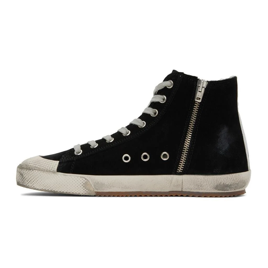 [[Golden Goose]] Francy Suede Hi Sneaker in Black/Silver - Image 5