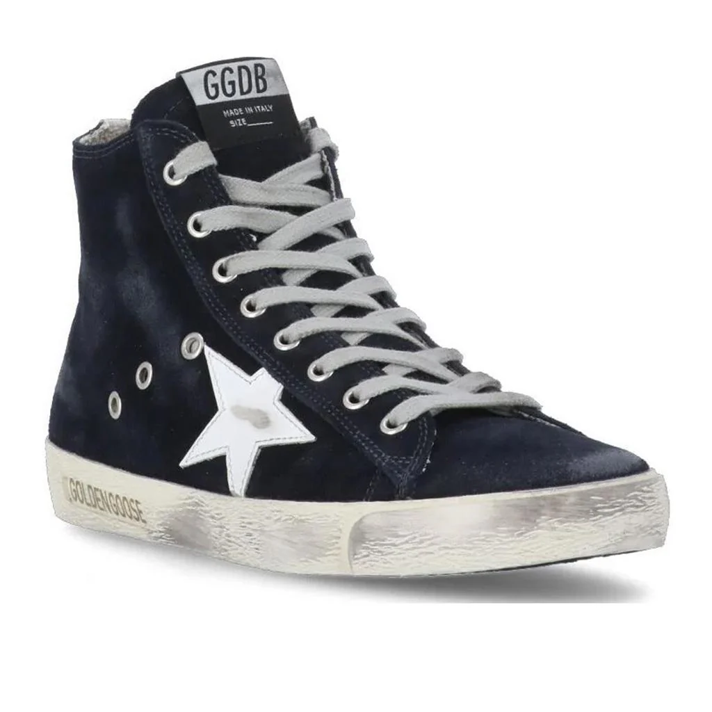 [[Golden Goose]] Francy Suede Sneaker in Night Blue/White - Image 2