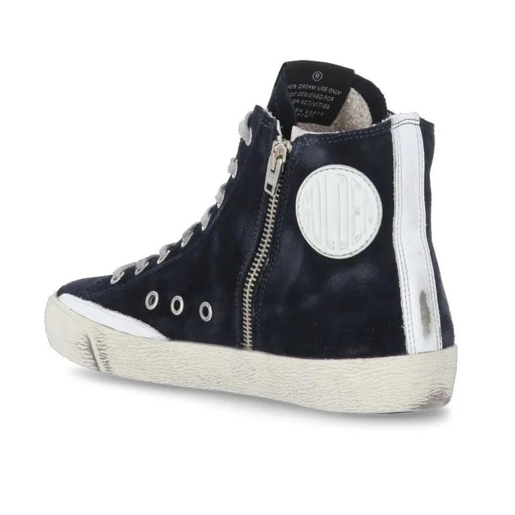[[Golden Goose]] Francy Suede Sneaker in Night Blue/White - Image 3