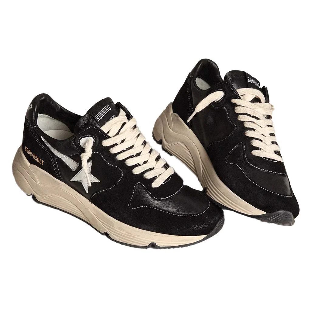 [[Golden Goose]] Running Sole in Black & White - Image 3