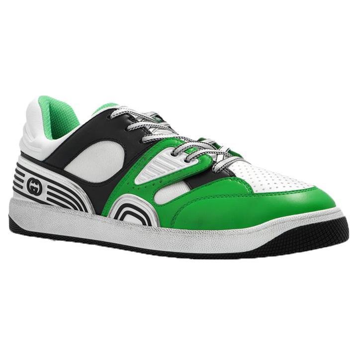 [Gucci] Basket Low-Top in Demetra Green - Image 3