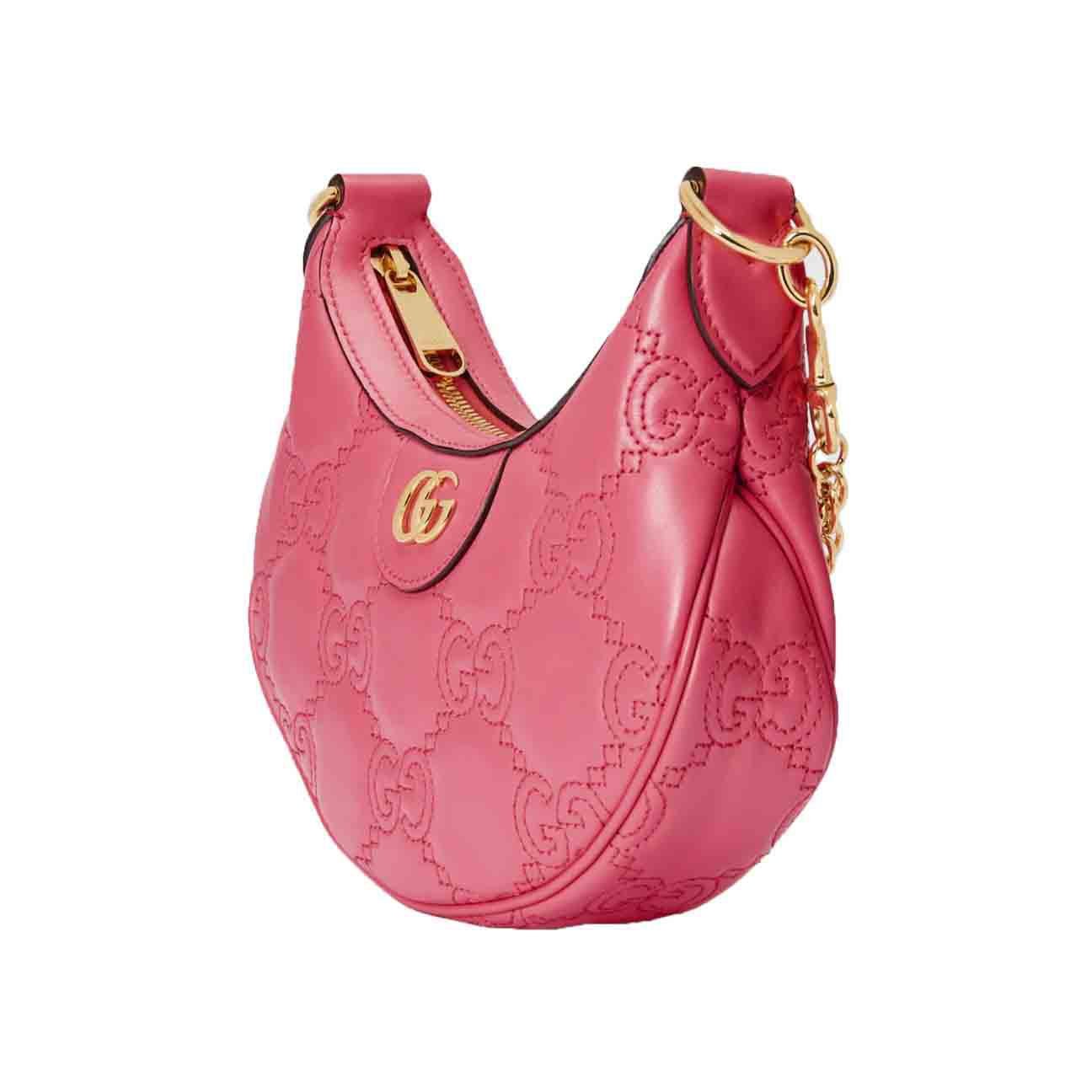 [Gucci] Matelasse Mini Leather Shoulder Bag in Pink - Image 4
