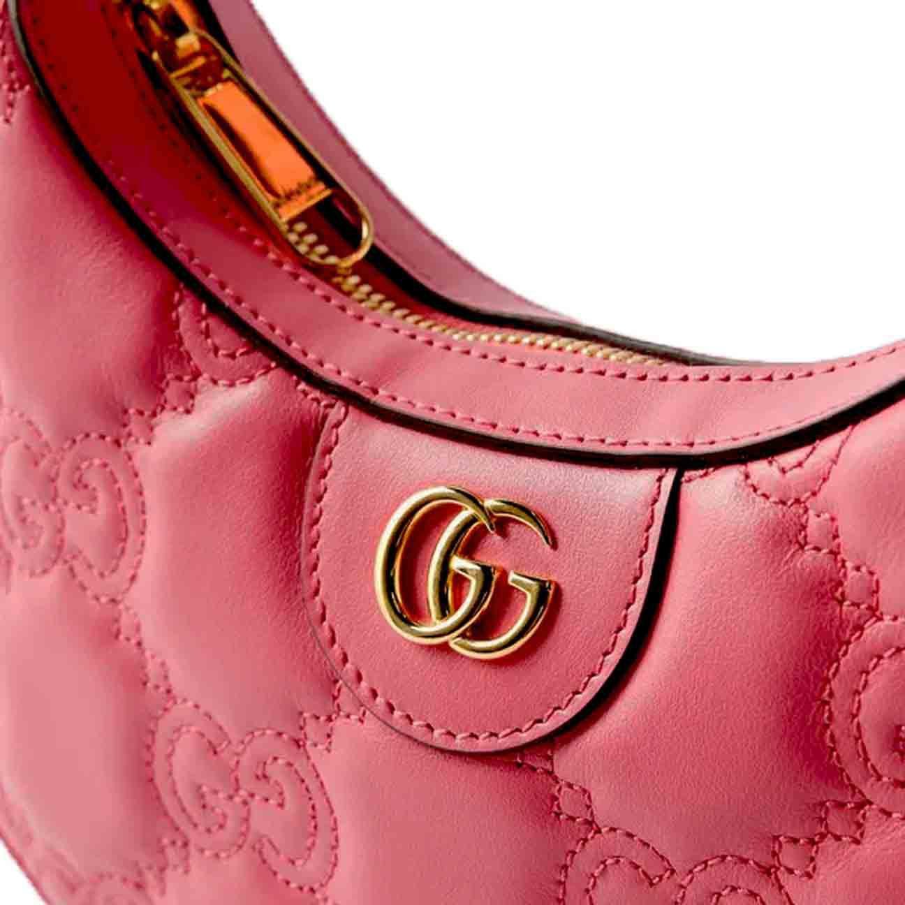 [Gucci] Matelasse Mini Leather Shoulder Bag in Pink - Image 5