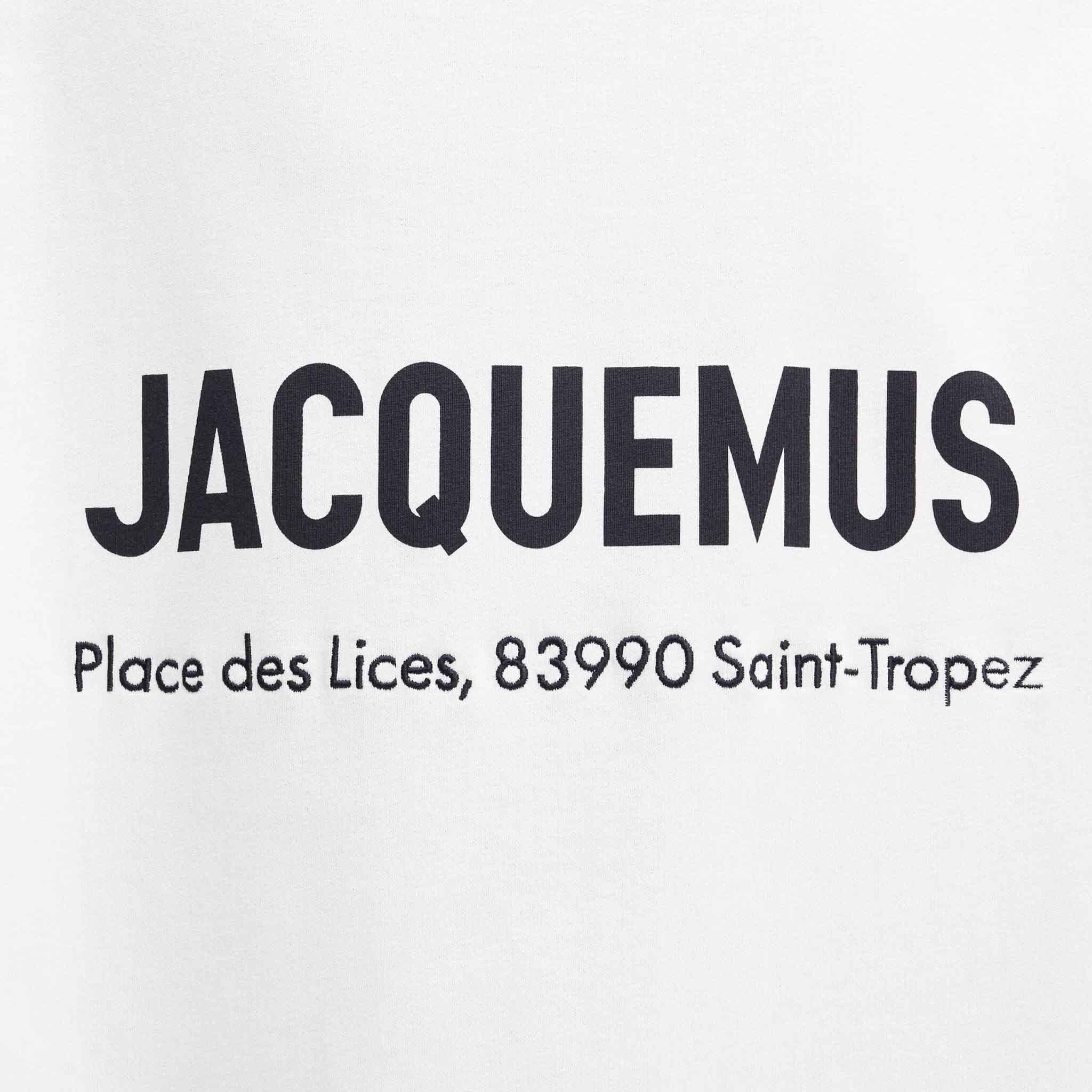 [Jacquemus] The Saint Tropez Place des Lices Address T-Shirt in White - Image 3