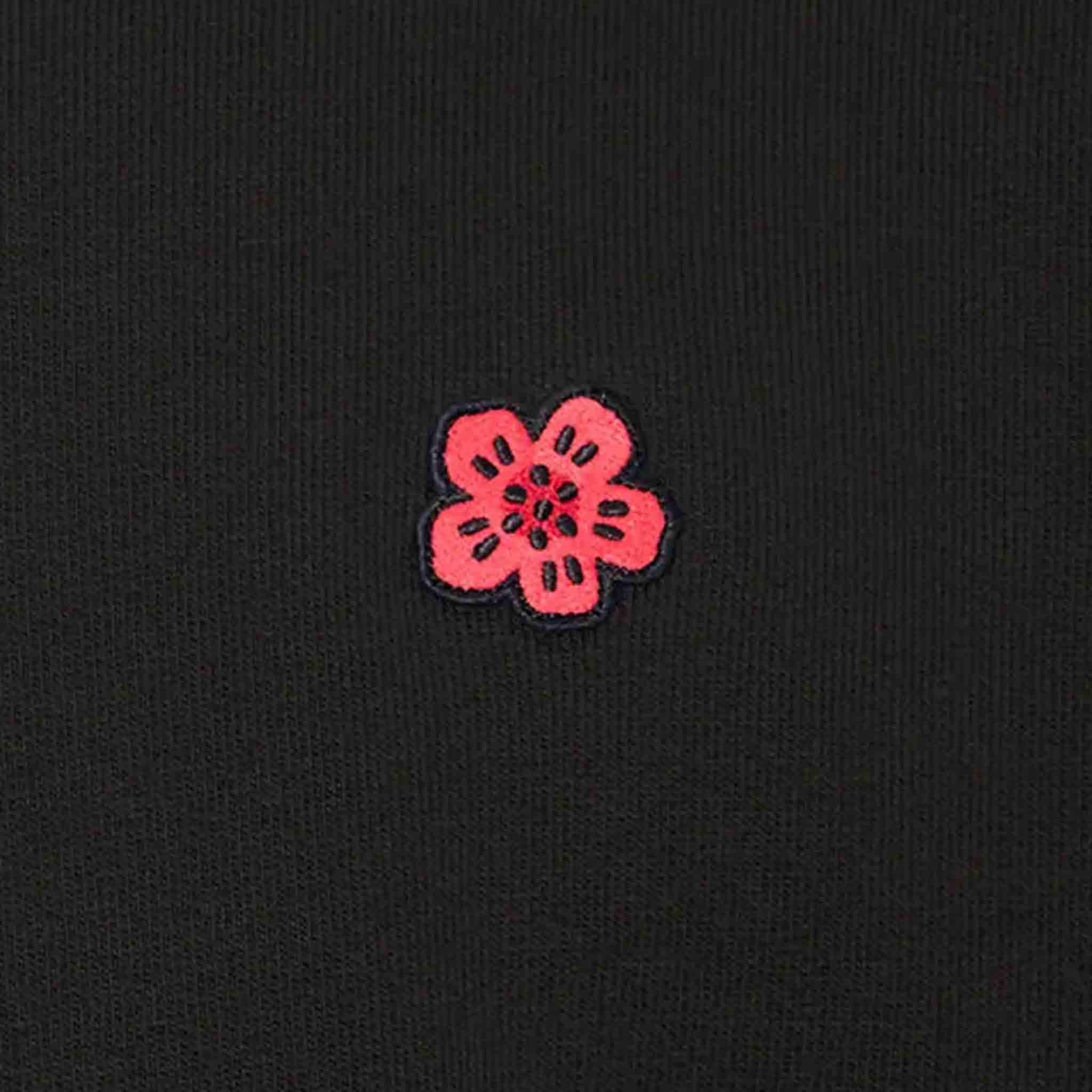 [Kenzo] Boke Flower Embroidered Oversized Hoodie in Black - Image 4