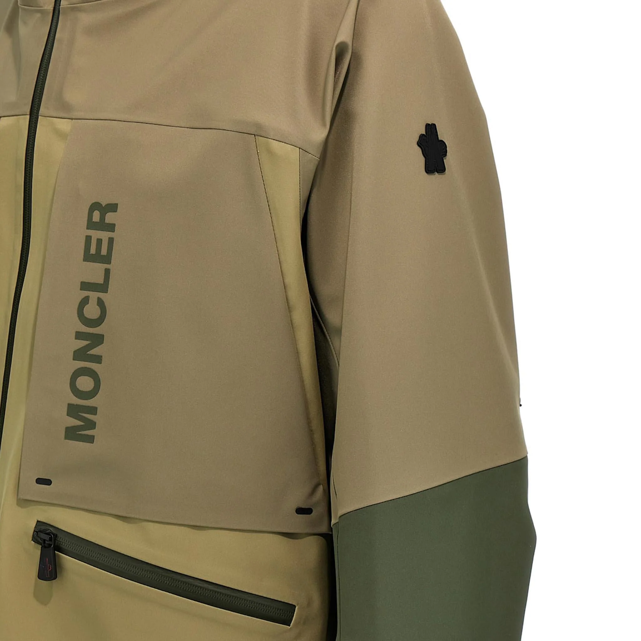 Moncler Grenoble Men's Fussen Hooded Shell Ski Jacket in Green - Image 4