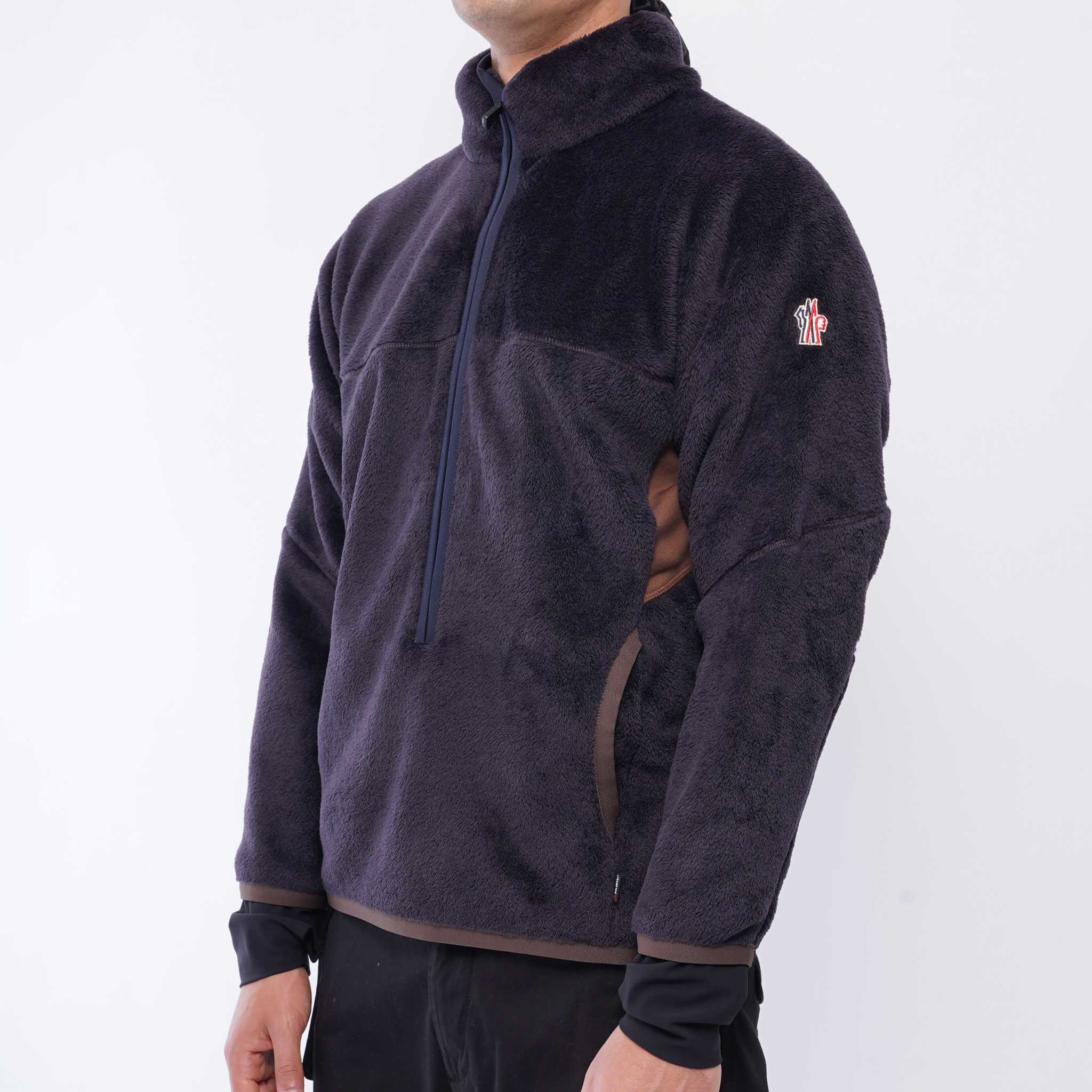 Moncler Grenoble Men's Polartec High Neck Sweatshirt in Purple - Image 2