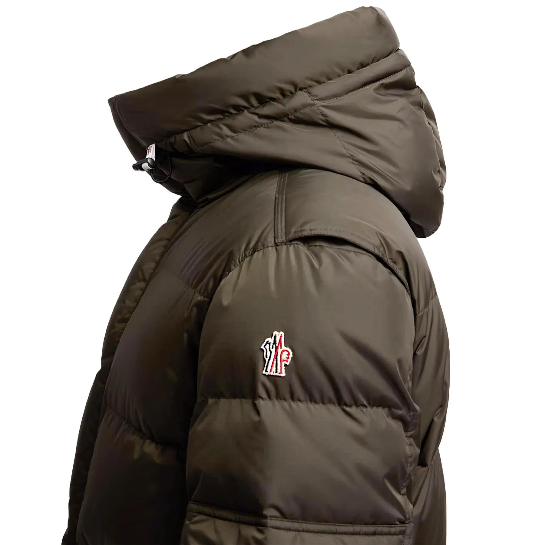 Moncler Men's Grenoble Kasanka Hooded Insulated Ski Jacket in Olive Green - Image 3