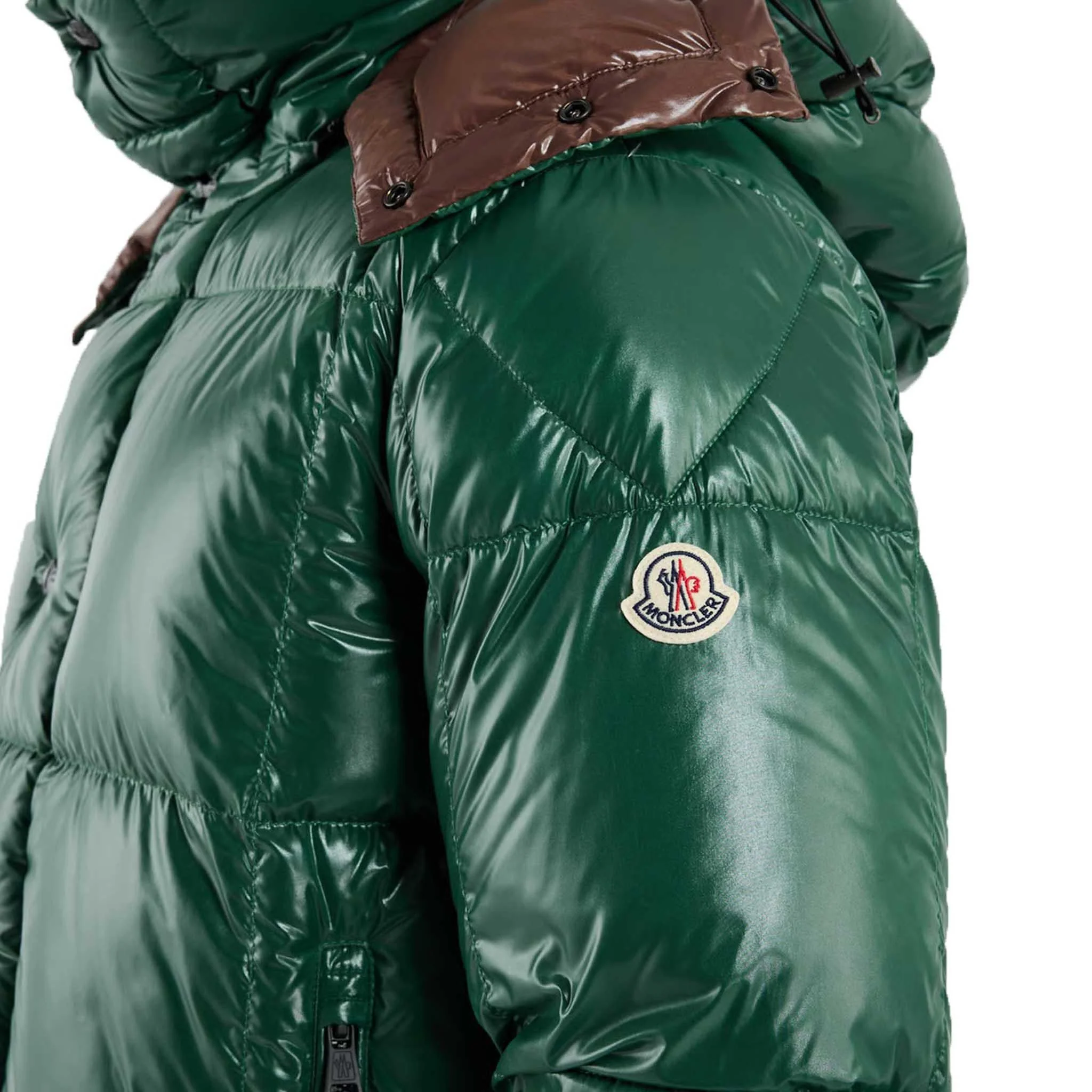 Moncler Men's Parana Down Jacket in Emerald Green - Image 3