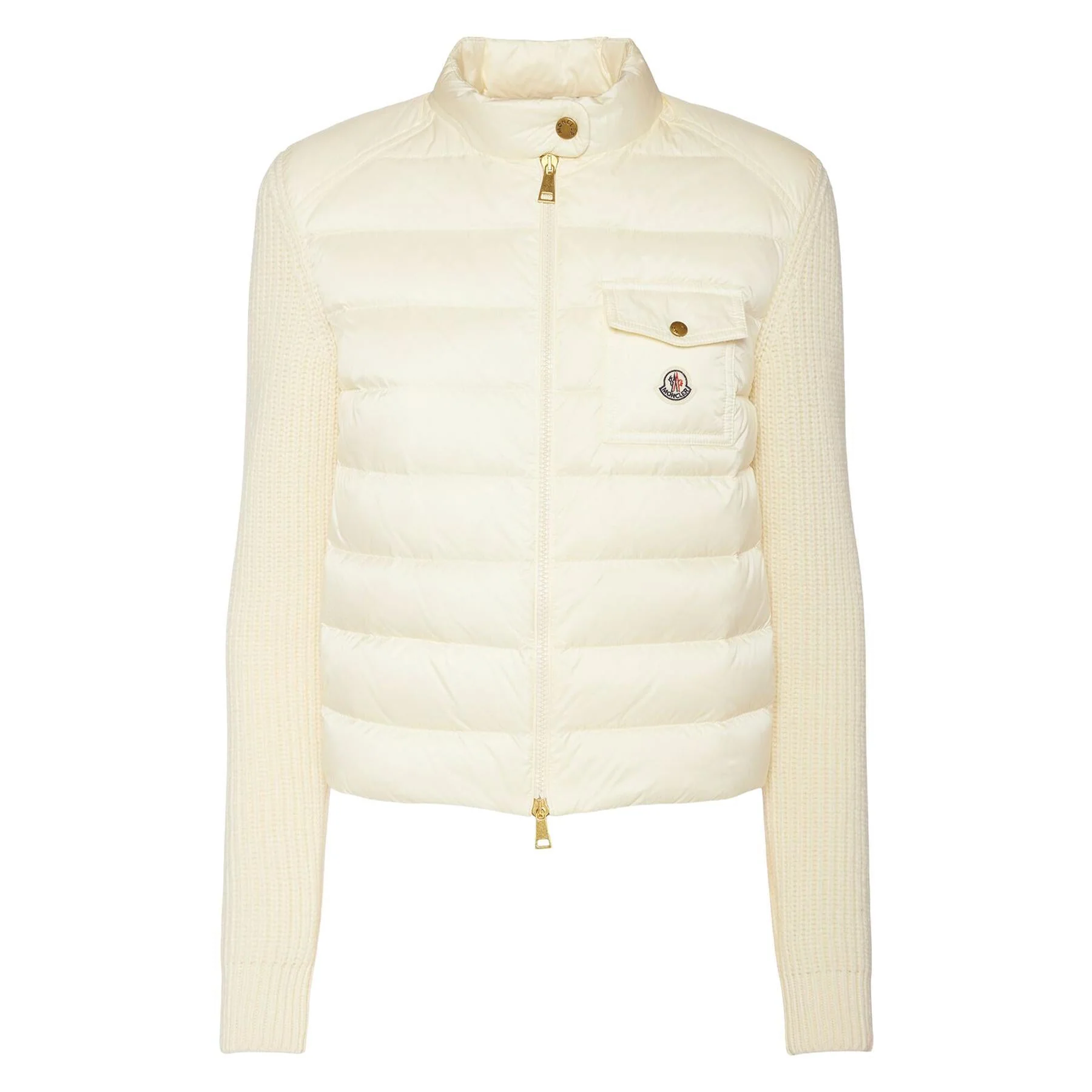 Moncler Women's Padded Cardigan in Ivory