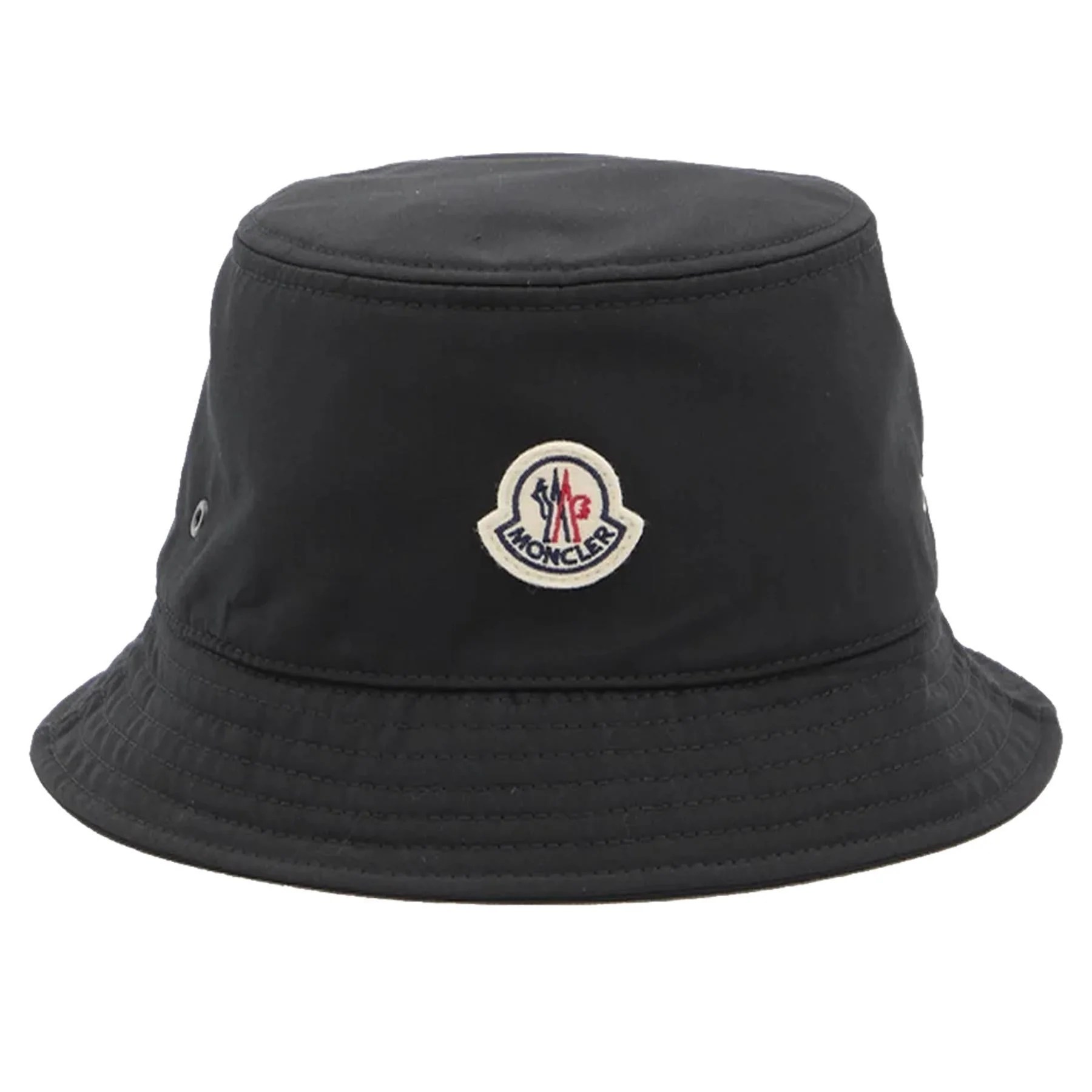 Moncler Women's Patch Logo Bucket Hat in Black