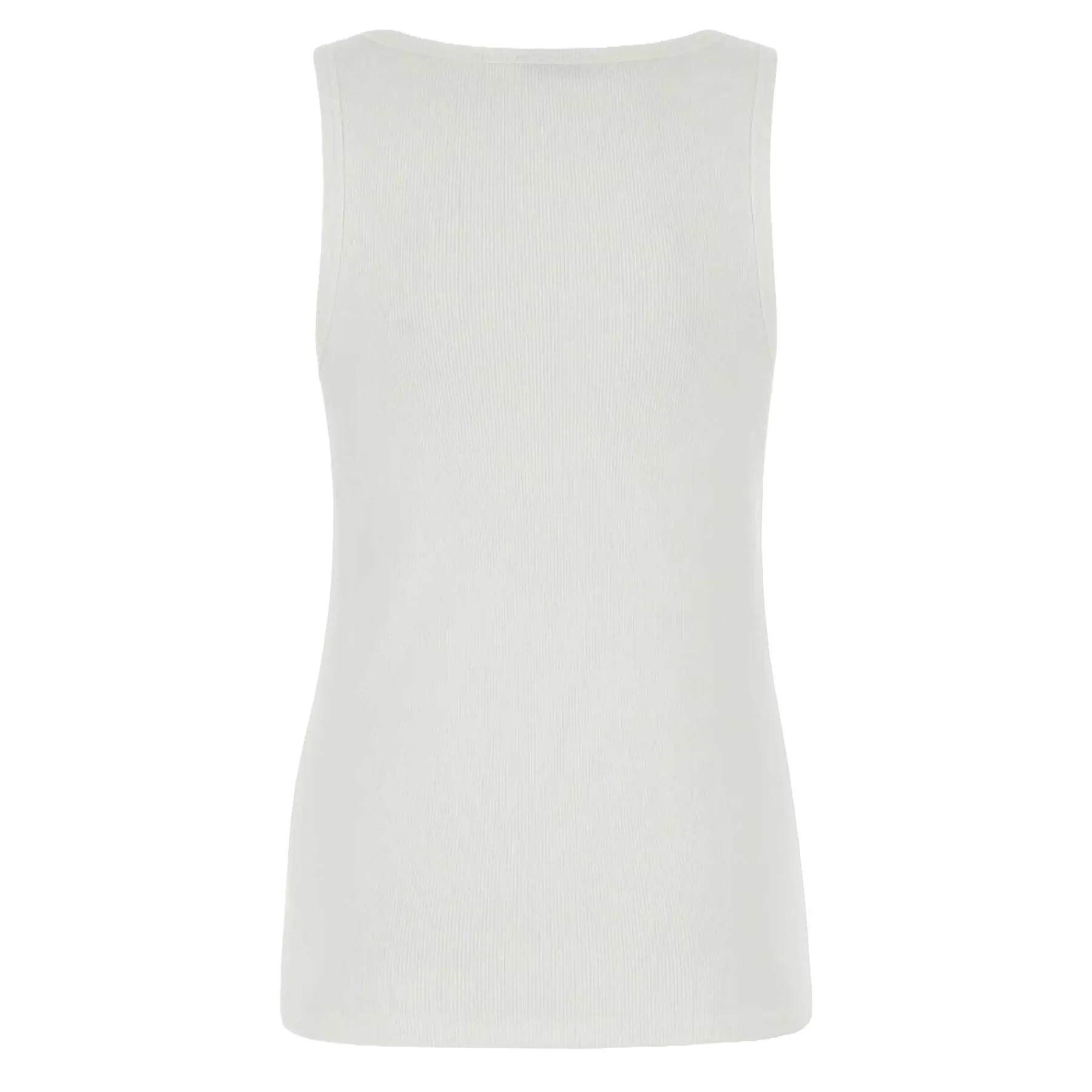 Moncler Women's Ribbed Logo Vest in White - Image 3