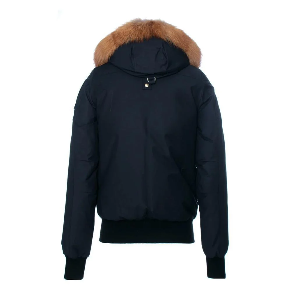 Moose Knuckles Little Rapids Bomber in Navy/ Gold - Image 2