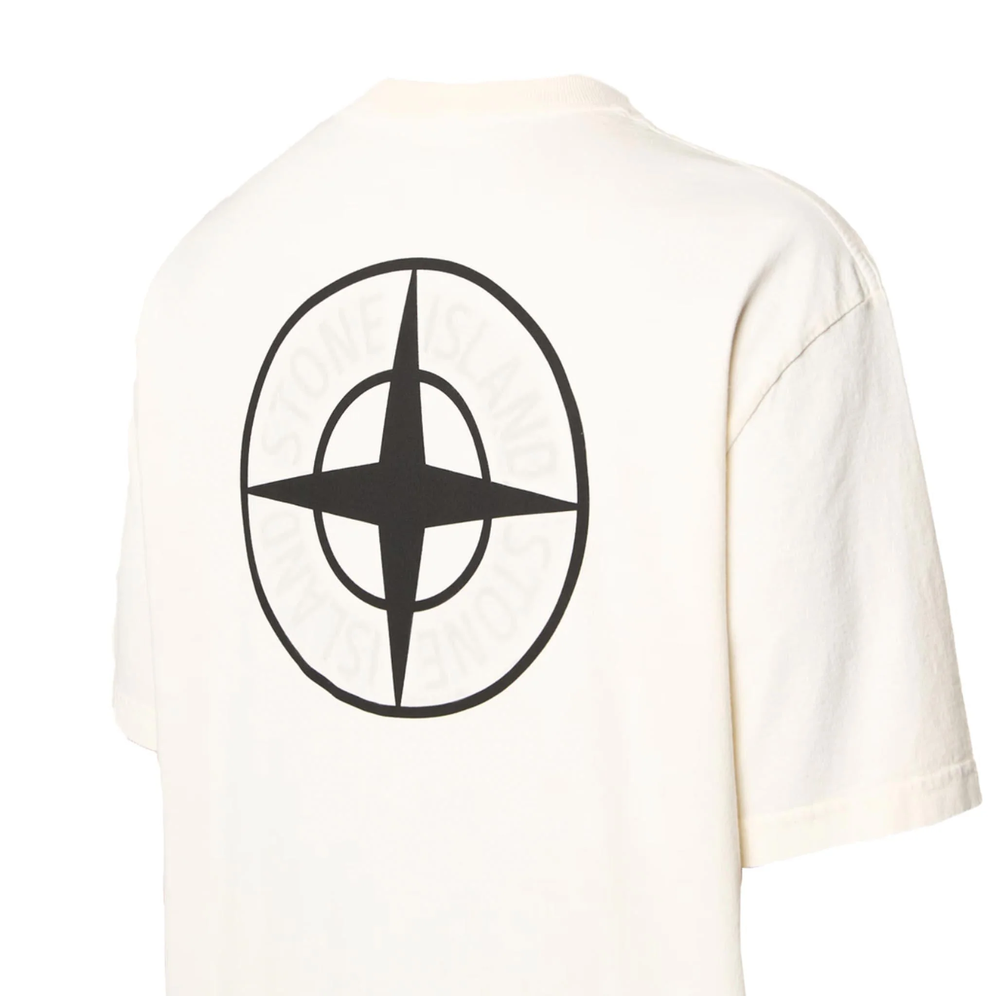 [Stone Island] Combed Organic Cotton T-Shirt in Ivory - Image 4
