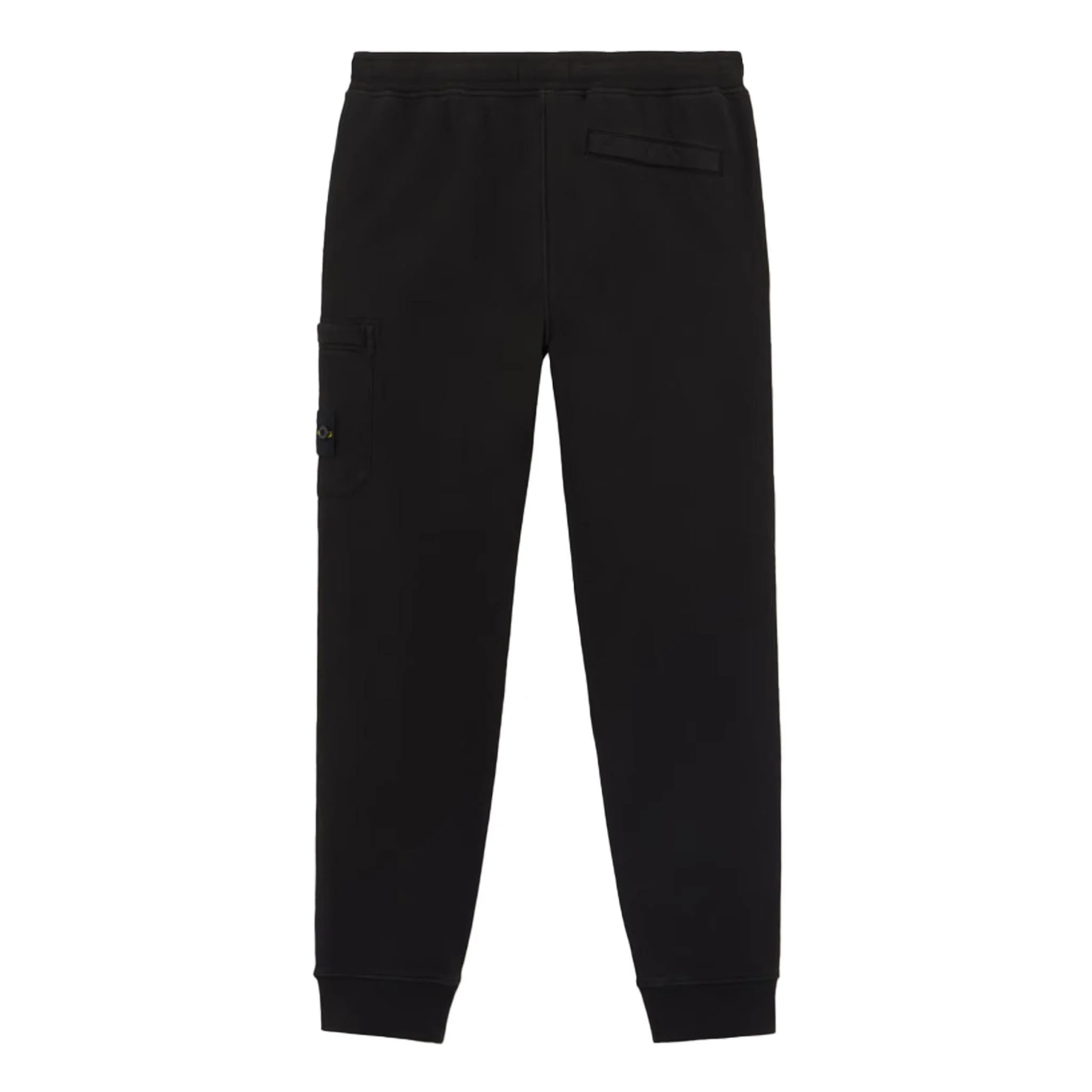 [Stone Island] Cotton Fleece Slim Fit Joggers in Black - Image 2