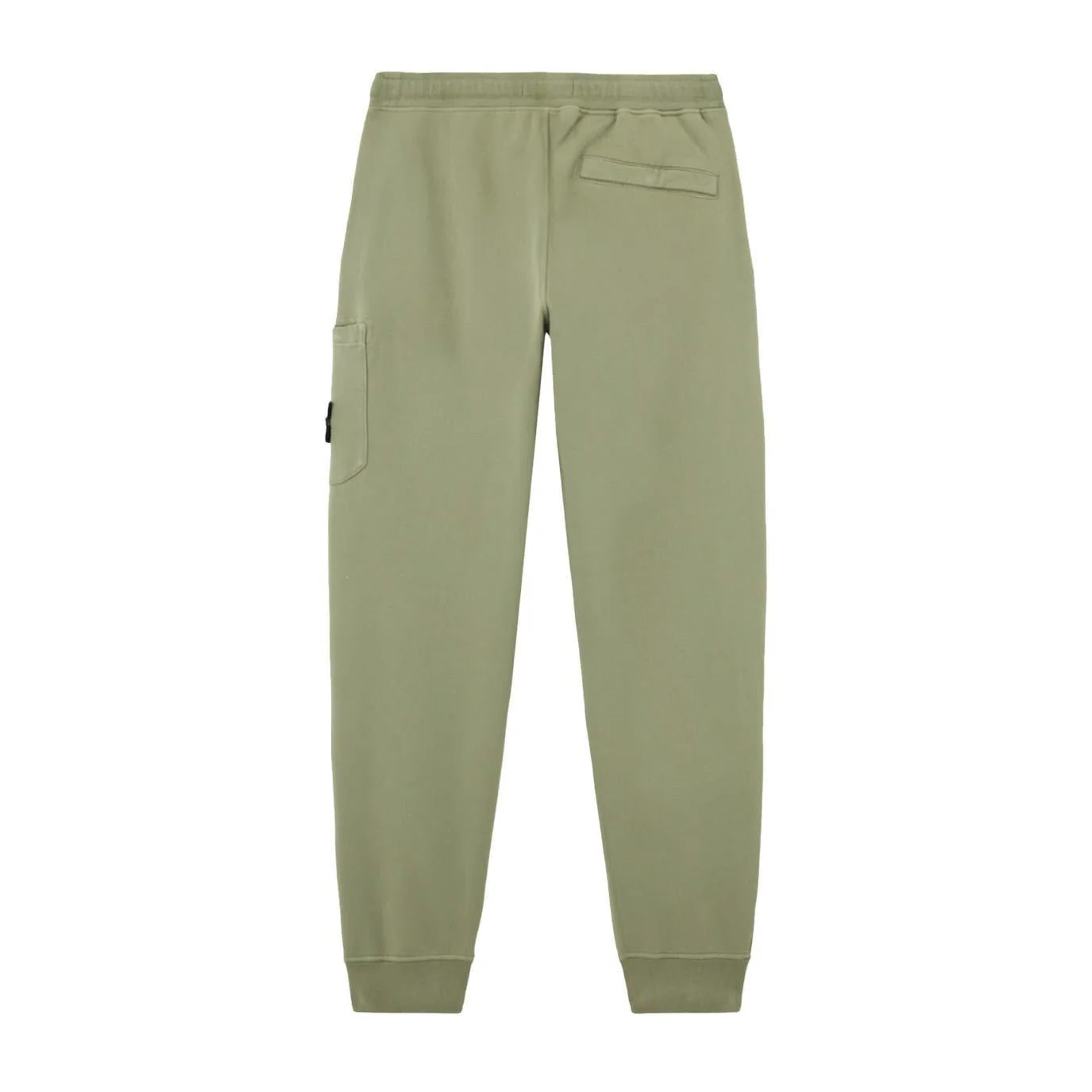 [Stone Island] Cotton Fleece Slim Fit Joggers in Sage Green - Image 2