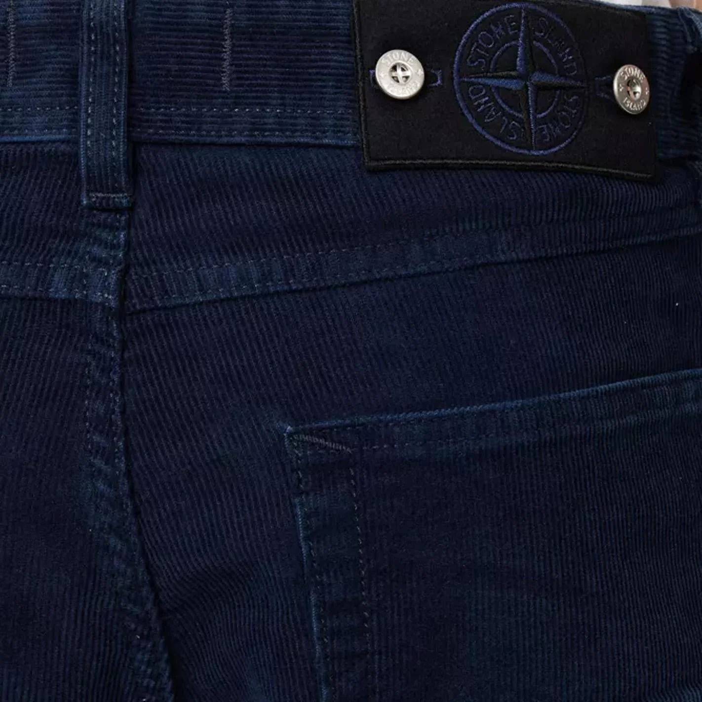 [Stone Island] Denim Research Micro Corduroy-Rinsed Straight Leg - Image 3
