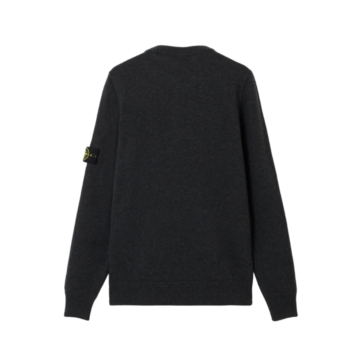 [Stone Island] Lambswool Crewneck in Charcoal Grey Melange - Image 2