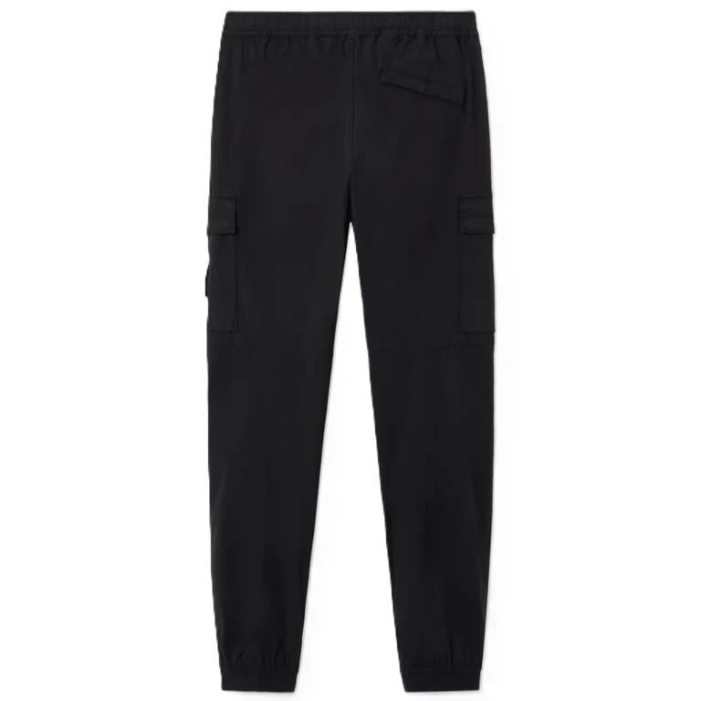 [Stone Island] Supima Cotton Cargo Trousers with Elasticated Cuffs in Black - Image 2